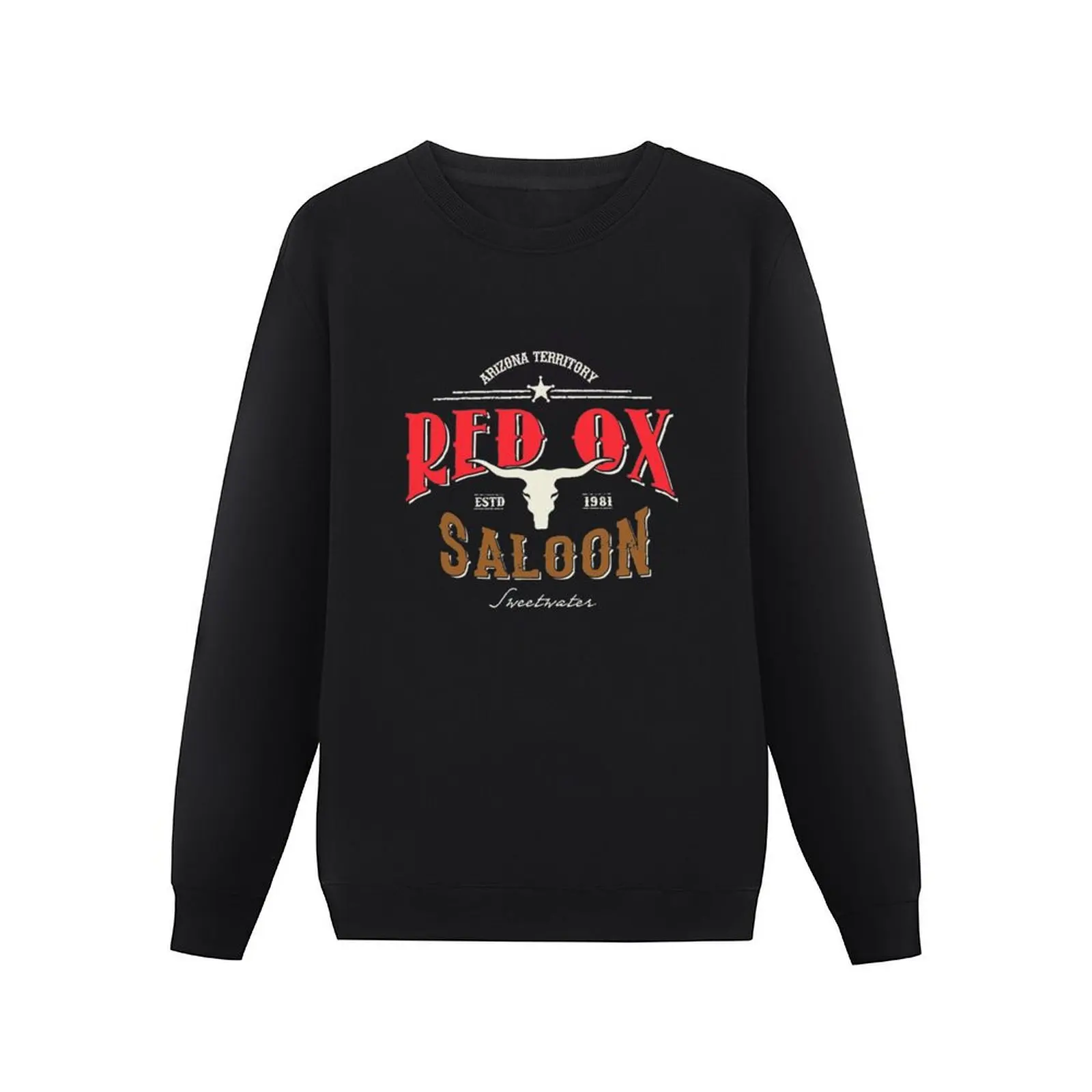 Bret Maverick - The Red Ox Saloon Pullover Hoodie mens clothes autumn autumn jacket men hooded sweatshirt for men