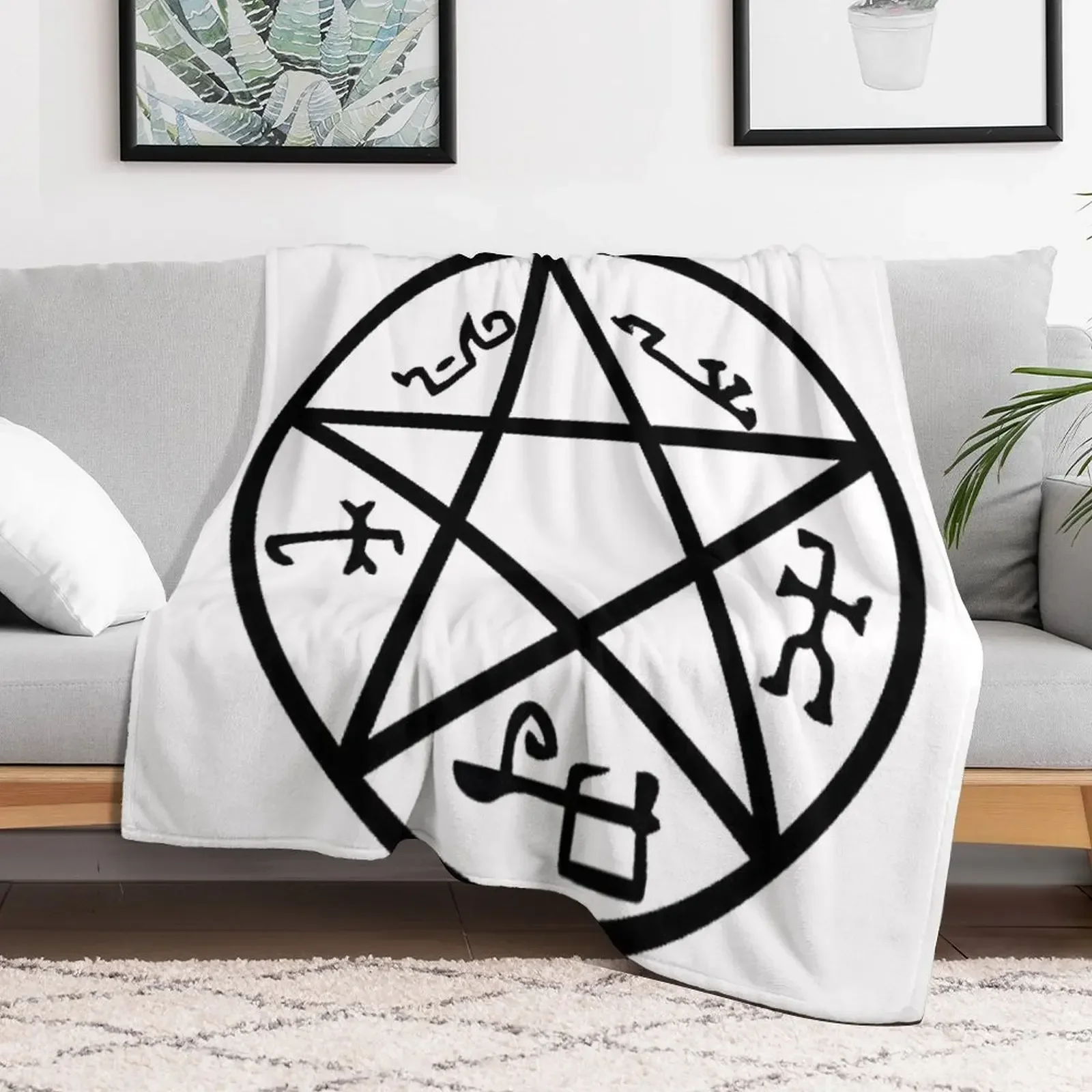 

Devils trap Throw Blanket Decoratives Sofa Throw Blankets