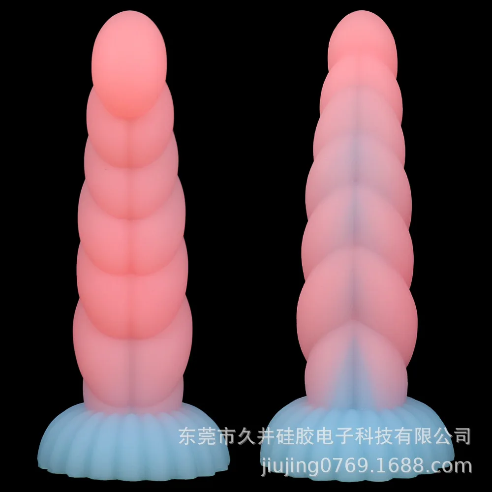 Huge Flash Dildo Anal Plug Jelly Color Twist Shaped Octopus Tentacles Dazzle Dildo Soft Vestibule Vagina Masturbation Sex Toys