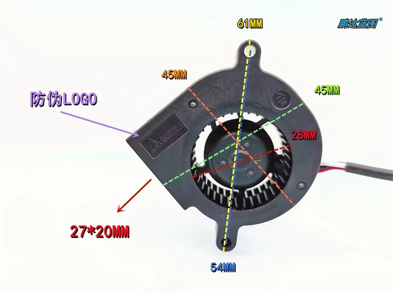 Silent Delta 4520 projector turbo blower recorder 12V BUB0412LD-00 4.5CM fan45*45*20MM