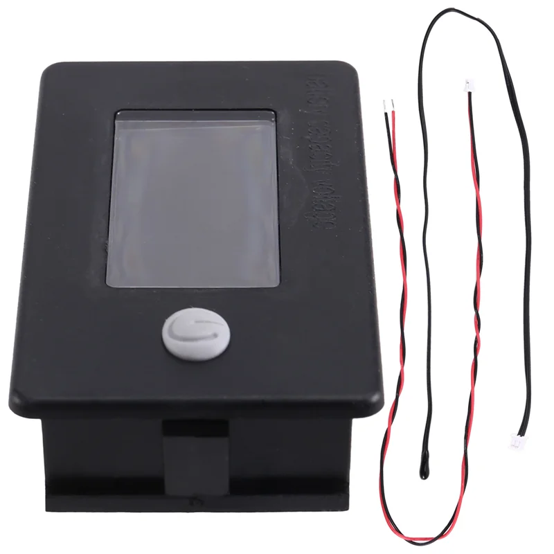 

НОВАЯ тележка для гольфа для автомобиля на колесах, аксессуары для яхт, счетчик батареи, ЖК-дисплей, вольтметр, 10-100 В, вольтметр, датчик температуры