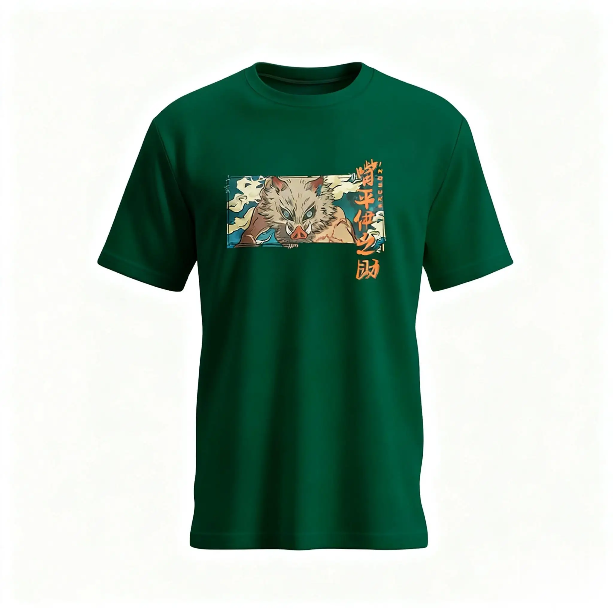 

Kimetsu No Yaiba аниме футболка для мужчин и женщин хлопковые топы с короткими рукавами 2026 летняя повседневная уличная одежда Inosuke Hashibira футболка с рисунком