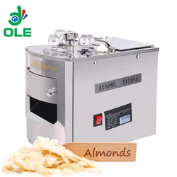 Small Almond Slicing Machine Thickness Adjustable 0.3-3mm Almond Nut Slicer Cutter Machine With Dryer Oven