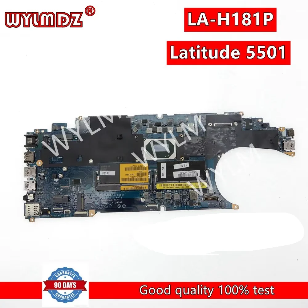 EDC51 LA-H181P i5/i7-9th CPU Mainboard For DEL Latitude 5501 Laptop Motherboard CN 0GWDNC