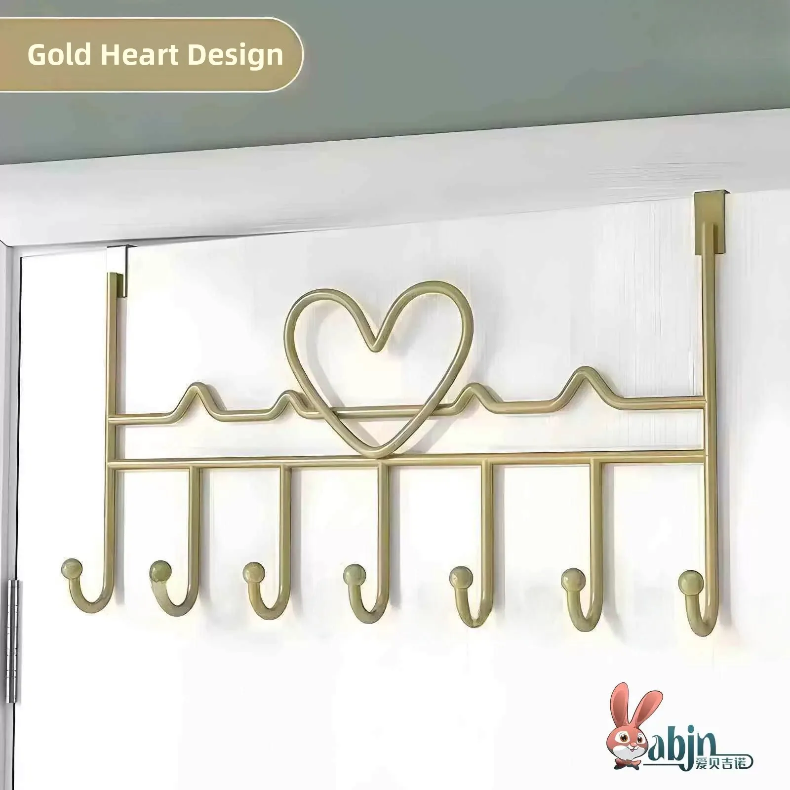Strong Adhesive Door Back Hook Bedroom Clothes Storage Rack Wall Mounted No Drilling Required Sticky Hook for Hanging Clothes