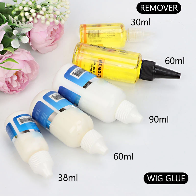 Wig Adhesive strong Hold Lace Glue and remover for Wigs Extreme Hold Hair Replacement Adhesive for Toupee Systems