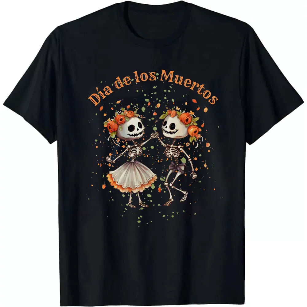 Dia De Los Muertos Day of The Dead Funny Skull Unisex T Shirts Graphic T Shirts Men Clothing Funny Party Tee Tops Streetwear