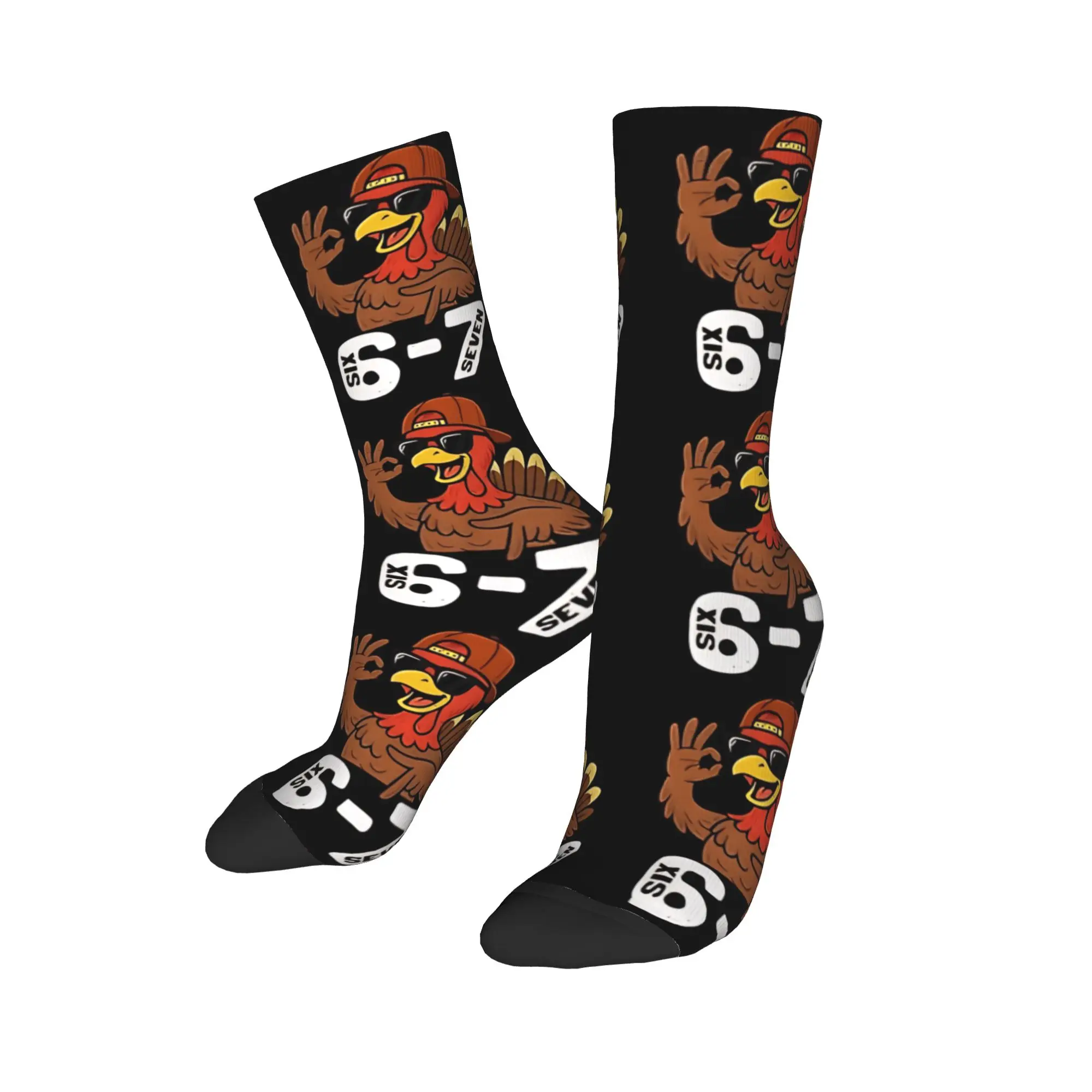 Calzini per coppia Six Seven Turchia Calze per il Ringraziamento Calzini comodi Kawaii primaverili Calzini antibatterici per ciclismo personalizzati