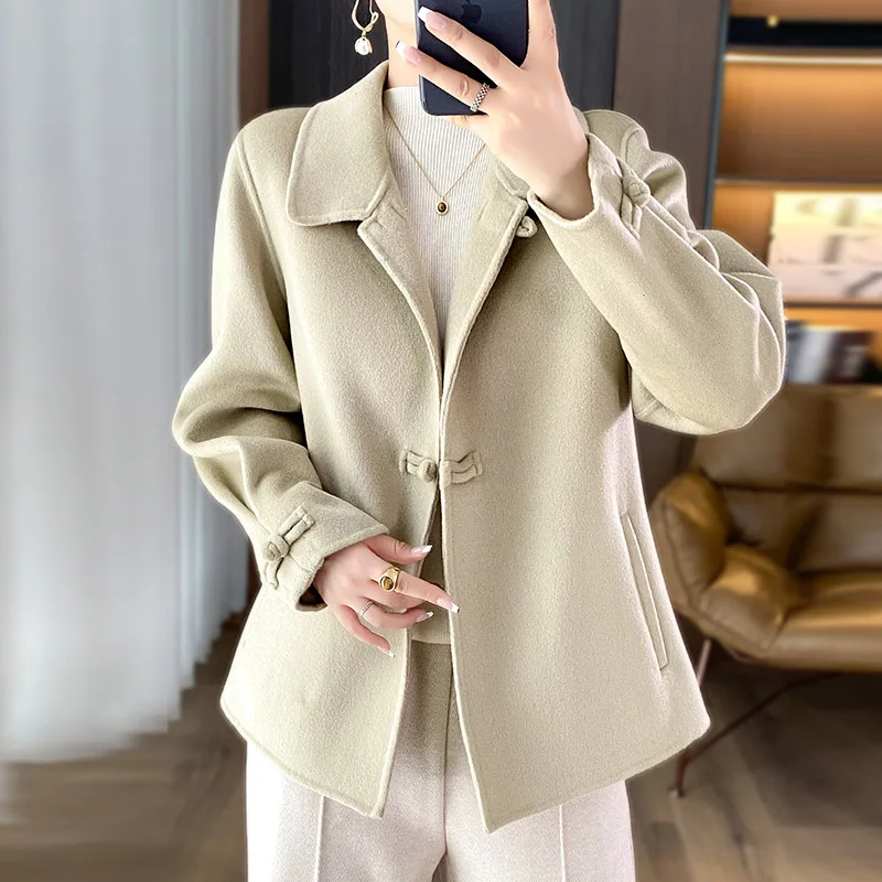 2025Women's 100% Cashmere Thick Double-sided Classic Multifunctional Fashion, Suitable for Business And Leisure