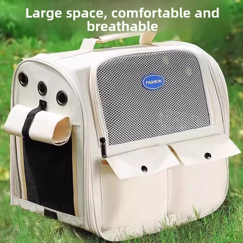 

2026 Новая сумка для кошек, портативный рюкзак большой емкости для домашних животных, прозрачная всесезонная сумка для собак, сумка для кошек