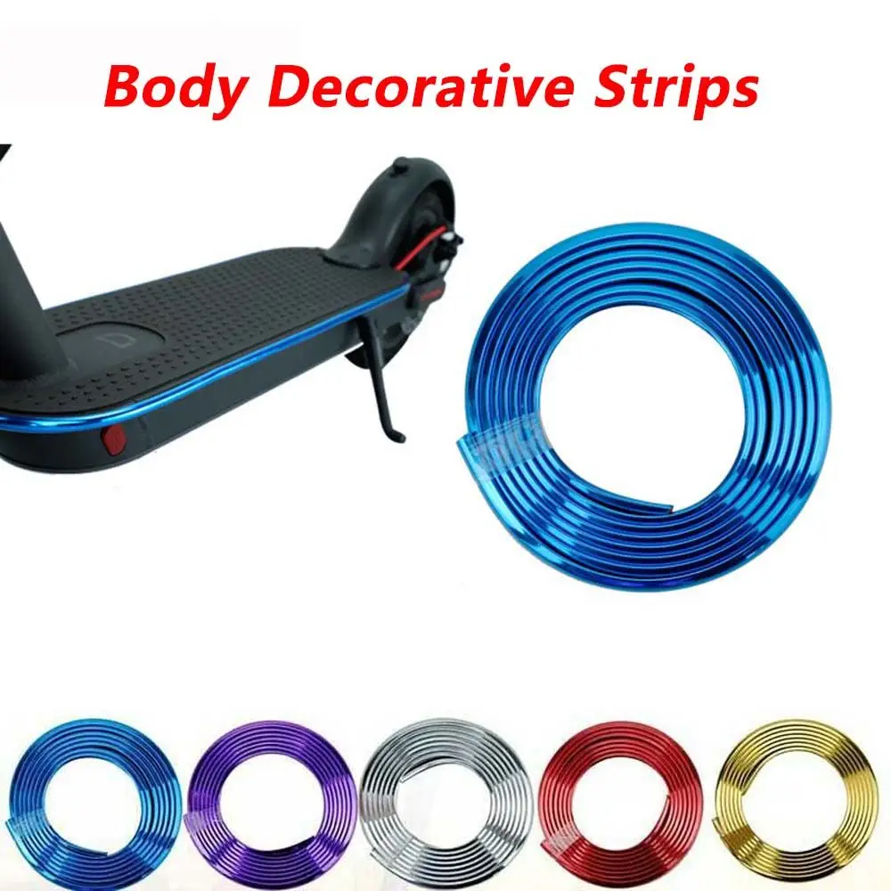 Scooter Accessories for Xiaomi M365 Pro Electric Scooter Protective Sticker Protector Strips Body Decorative Strips Bumper Tape