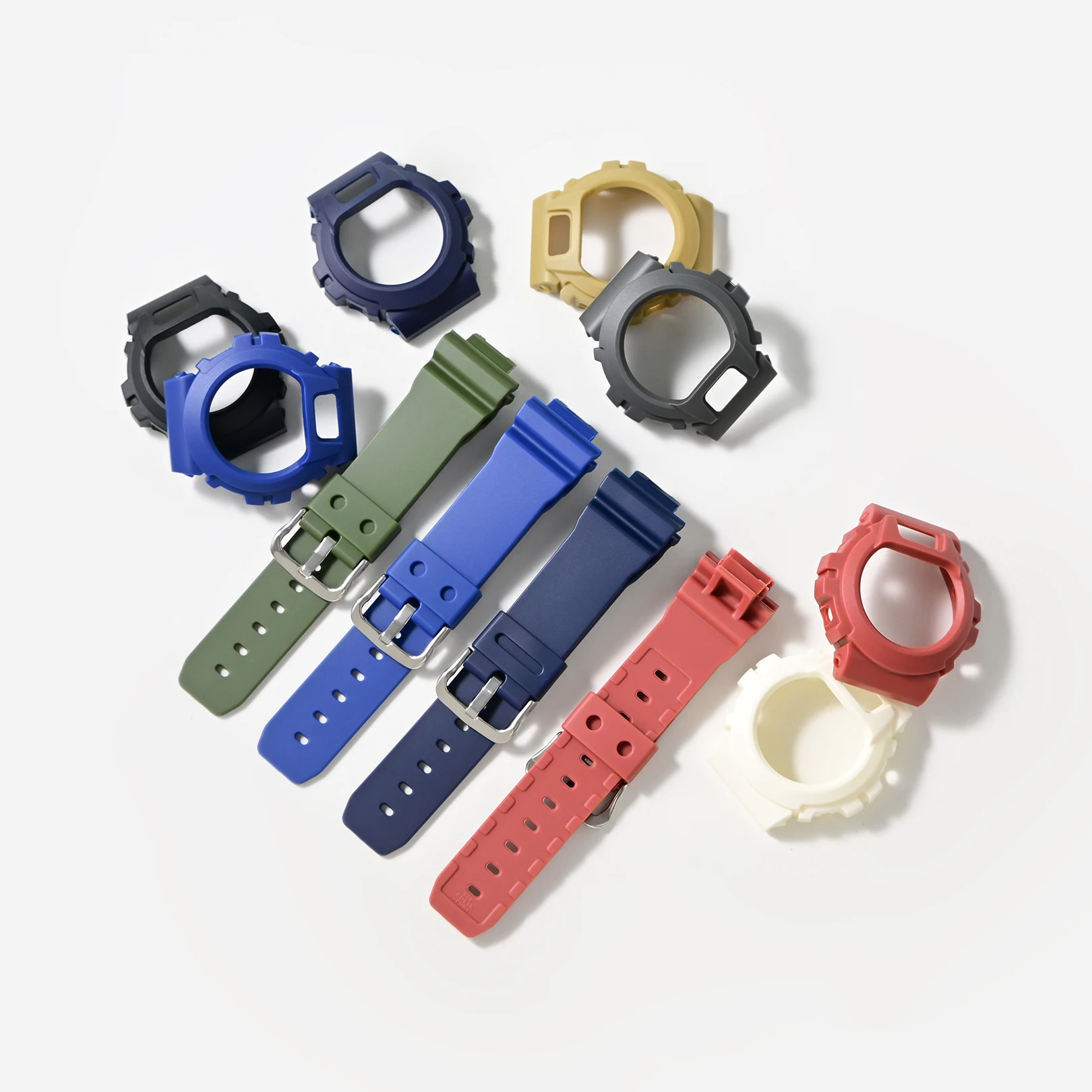 For Casio G-SHOCK DW69000/6930/6600/3230 Transparent‌ Watch Strap Protective Case Resin Bezel Band Replacement Kit Bracelet Tool view 4