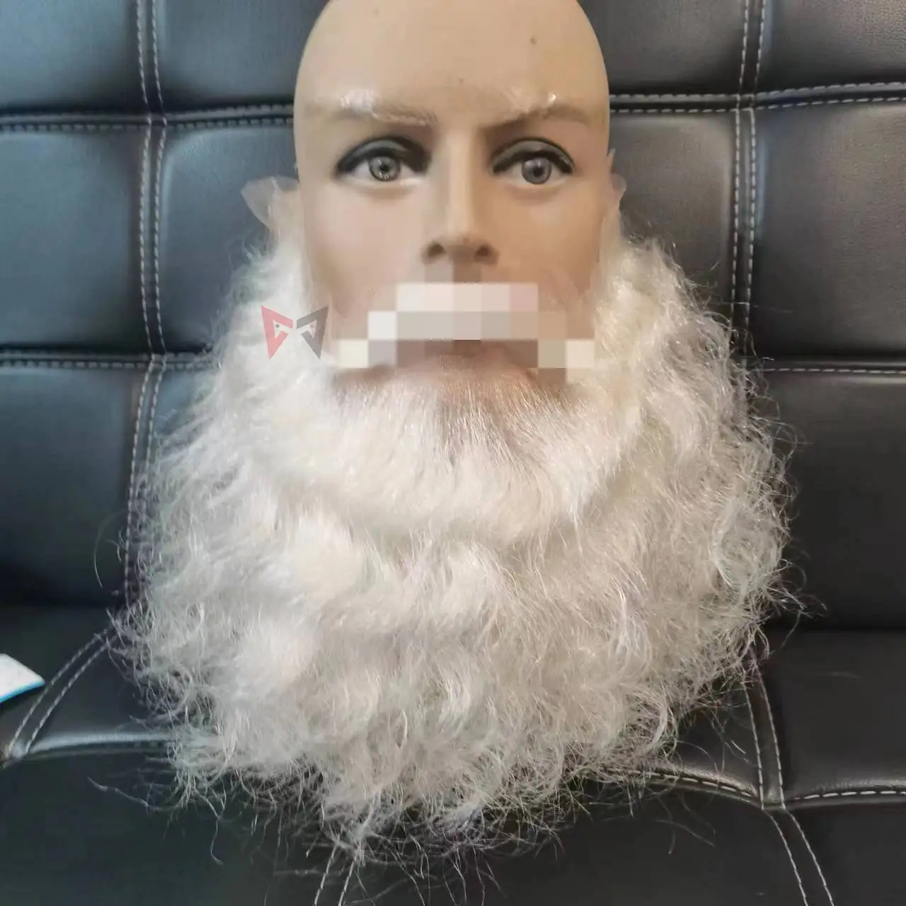 New Santa Claus Beard Synthetic Eyebrow Cosplay Men White Hairpiece Accessories Christmas Gift  High Quality Hand Made