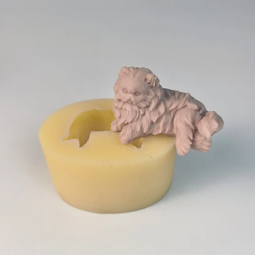 

3D Animals Mold Persian Cat Moulds Silicone Candle Soap Molds Clay Resin Cake Decor Wedding Birthday Candles Handmade DW0882