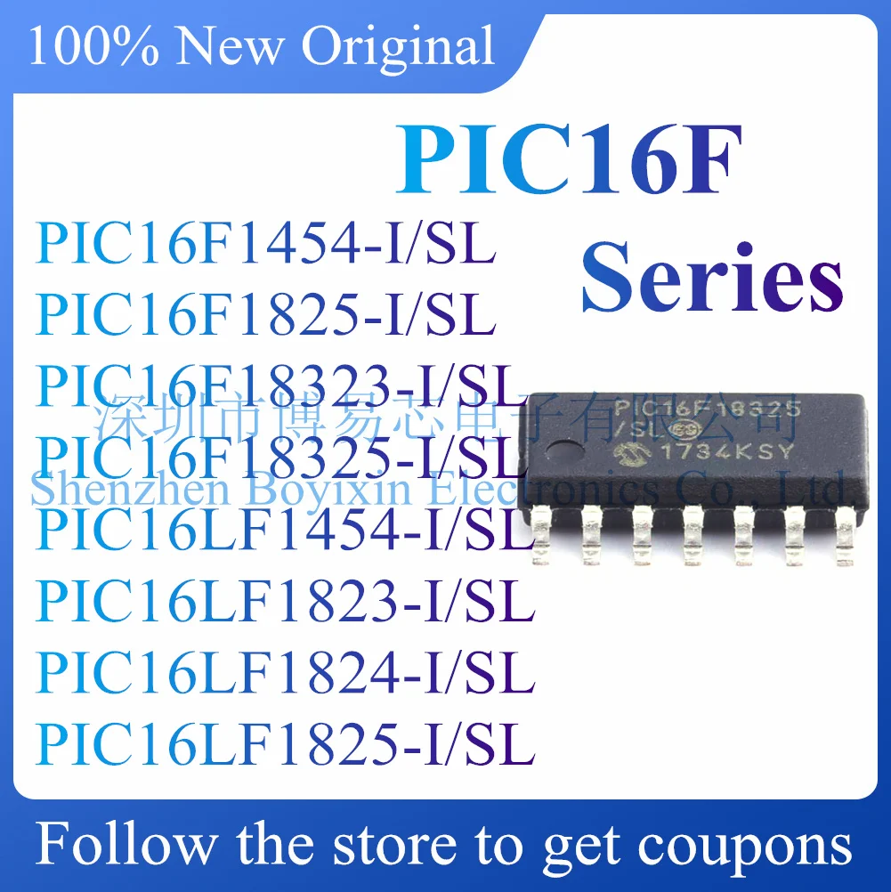 NEW PIC16F1454 PIC16F1825 PIC16F18323 PIC16F18325 PIC16LF1454 PIC16LF1823 PIC16LF1824 PIC16LF1825-I/SL.microcontroller chip