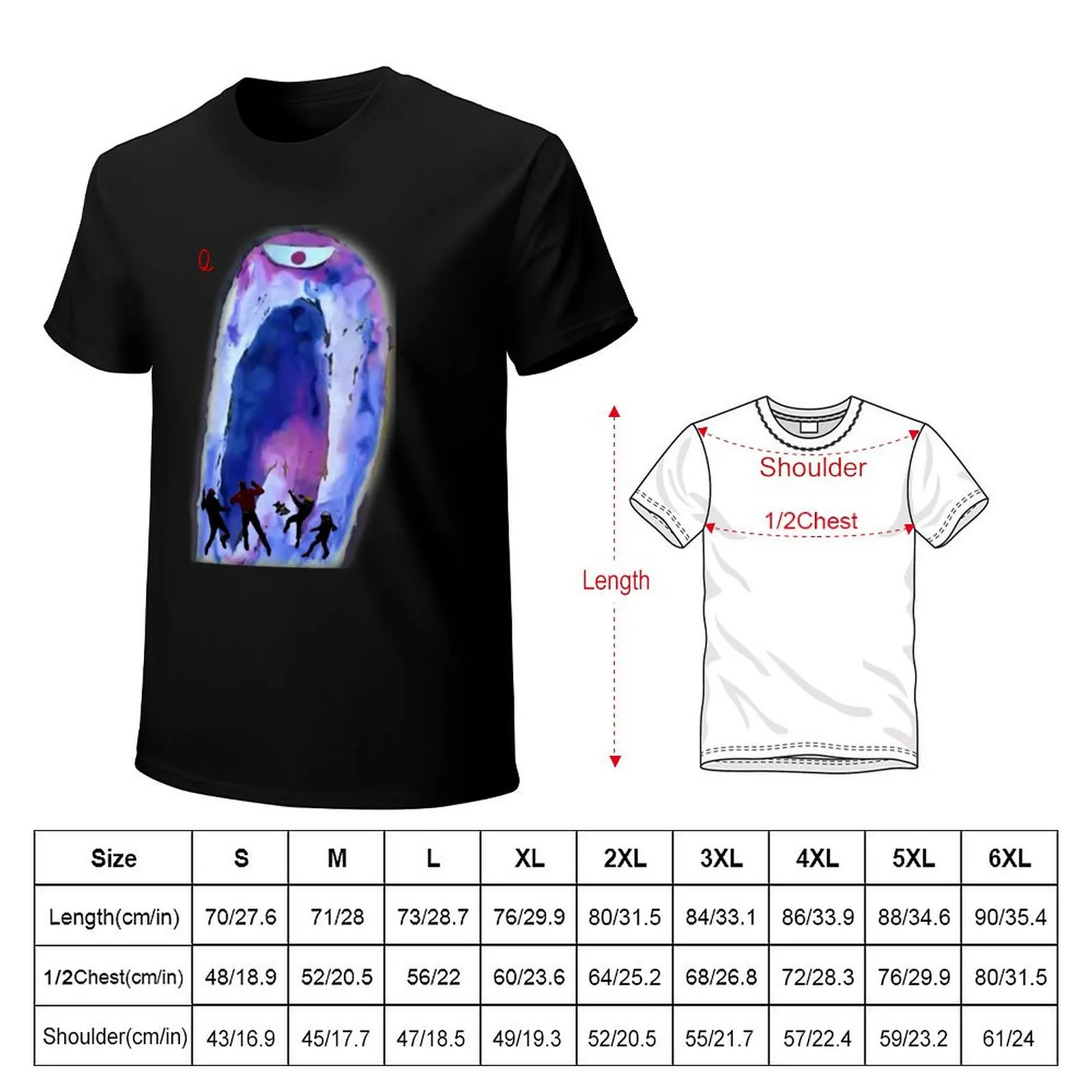 Jonny Quest Invisible Monster 2nd version T-Shirt Big and Tall Crew Neck Tee