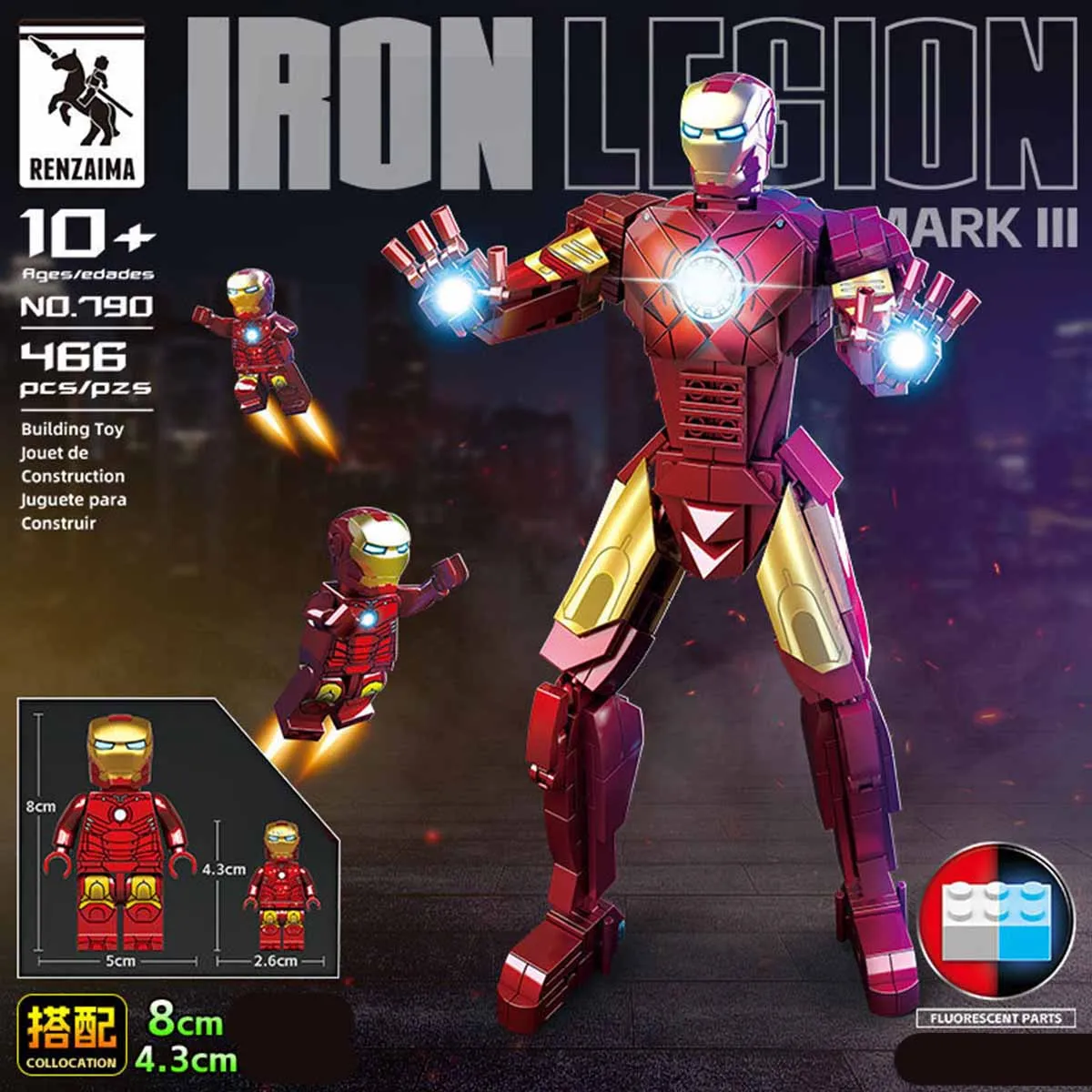 

Bilibili le go compatible building block Iron Man mini figure Superhero collectible model men's and women's gifts