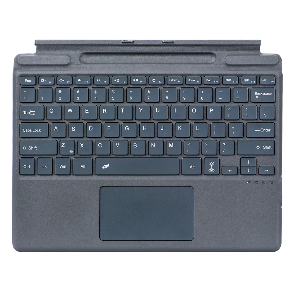 Bluetooth-Compatible Magnetic Wireless Keyboard 7-Color Backlight Ultra-Slim Keyboard for Microsoft Surface Pro 8/9/X/10/11