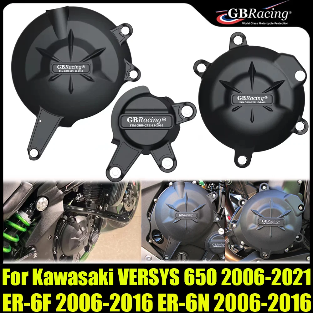 

GBRacing For Kawasaki ER-6F ER-6N 2006-2016 VERSYS 650 2006-2021 Motorcycles Accessories Engines Protection Cover