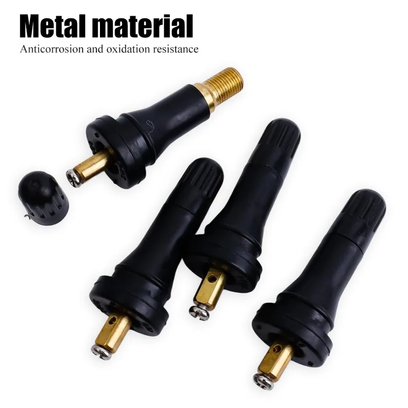 Car Tire Pressure Sensor Tire Pressure Monitoring System Anti Explosion Snap in Tires Valve Stem for Winter Wheel Change 1-8PCS
