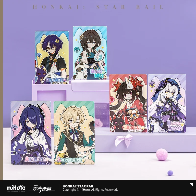 Sunsyea Honkai Star Rail Official Merch miHoYo Original Authentic XBDMM Series 3 Acrylic Stand Badge Cards Pendant Acheron - Image 4