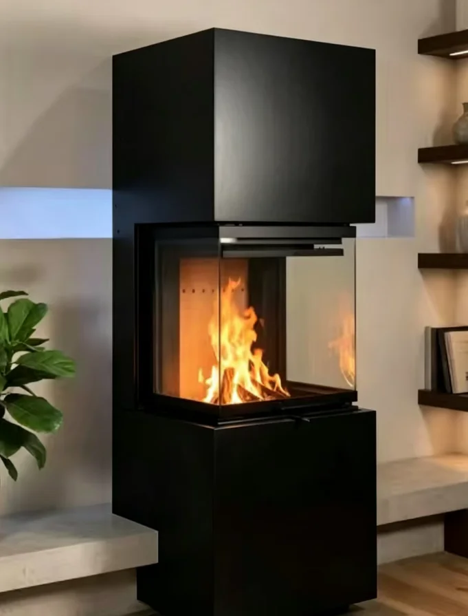 Wood-Burning Fireplace Living Room Heater for Hotel & Villa Use linear fireplace direct vent fireplace