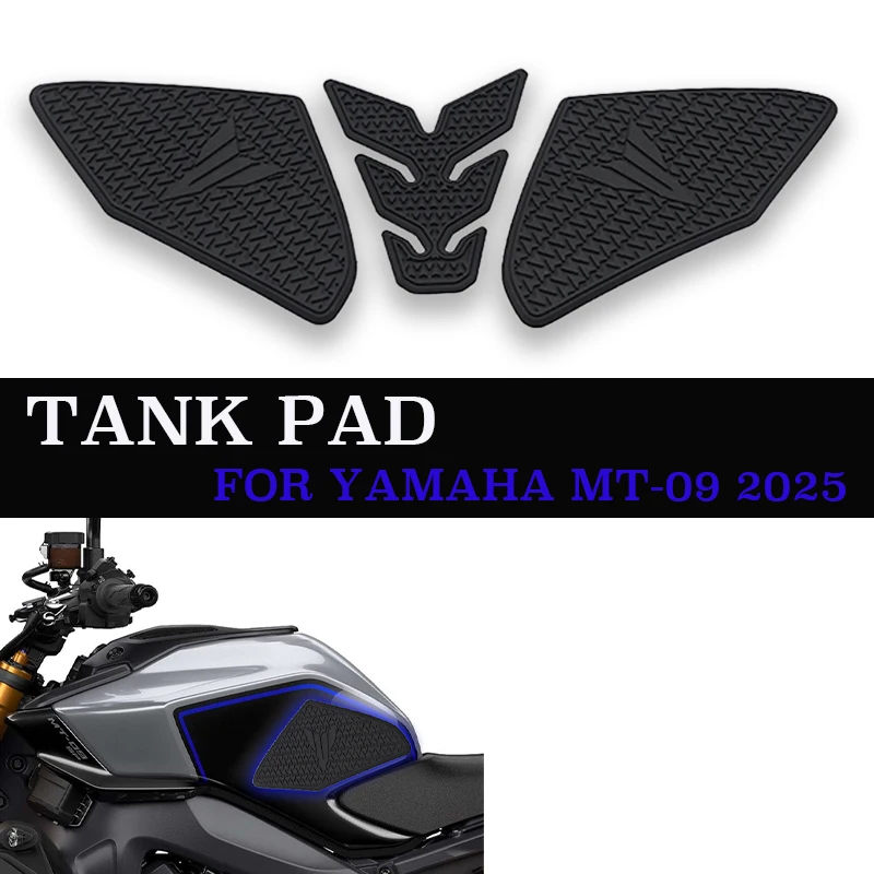 Motorcycle Fuel Tank Pad Anti-Slip Side For YAMAHA mt 09 MT-09 MT09 MT09 SP 2024 2025 Tank Pad Stickers Waterproof Rubber Sticke