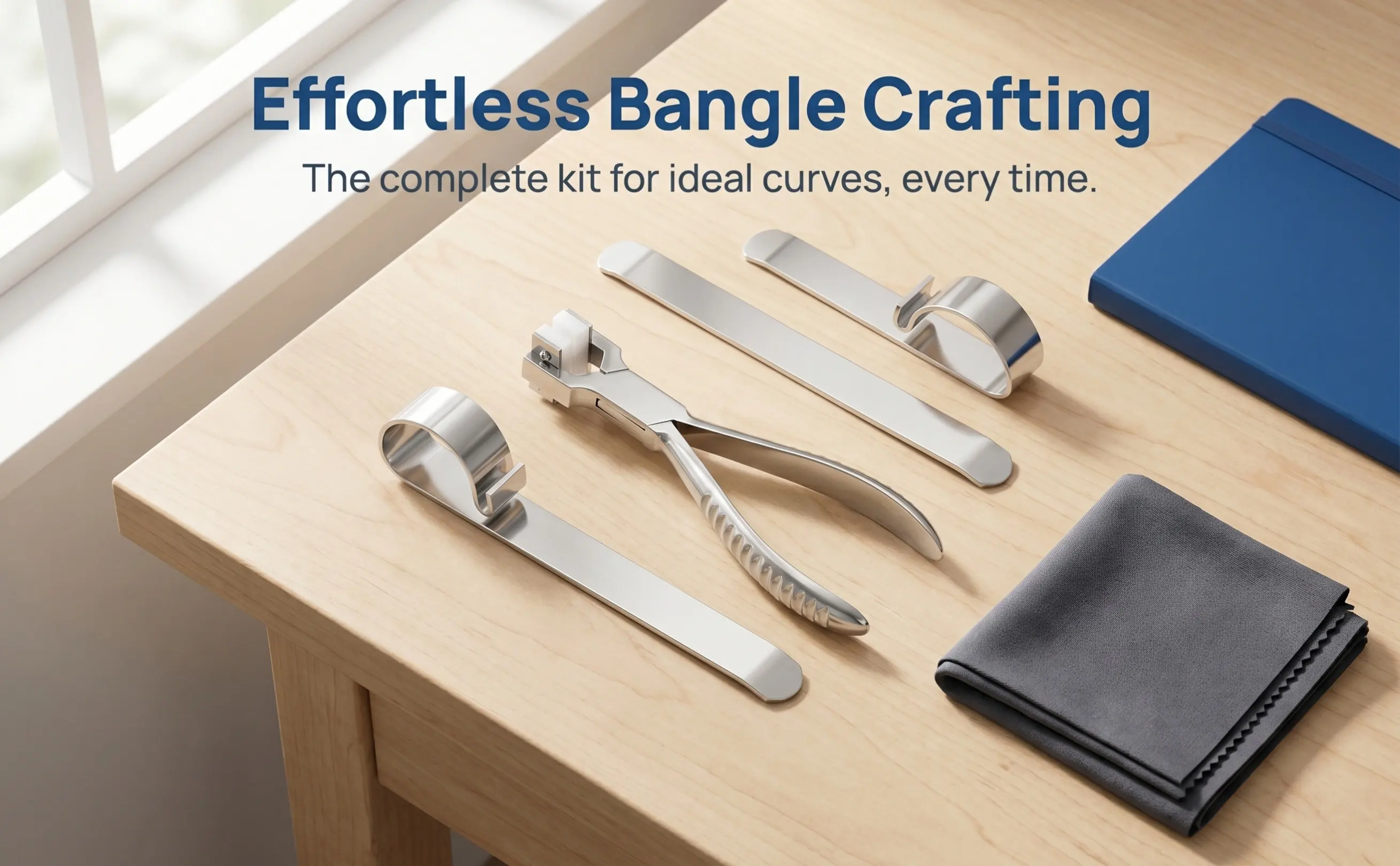 1Set Bracelet Bending Tool Jewelry Making Equipment for DIY Crafters Metal Wire Forming Smooth Curve Accuracy Ergonomic Design