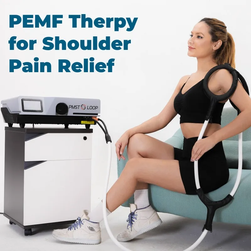 TeslaFit-PEMF Therapy PMST Loop para alívio das dores no ombro, 6000Gs Therapy