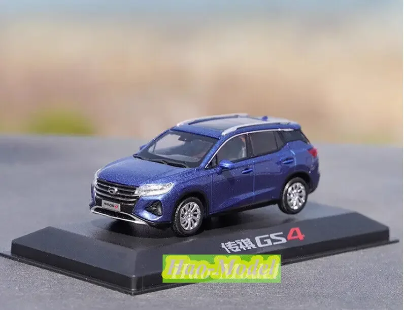 Nuevo 1:43 para GS4 Trumpchi 2020 aleación Diecast Metal juguetes niños regalos de cumpleaños Hobby exhibición colección adornos azul