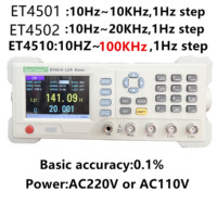 ET4501 ET4502 ET4510 Desktop LCR Tester Desktop Digital Bridge 10Hz~100kHz 1 Hz Continuously Adjustable Frequency