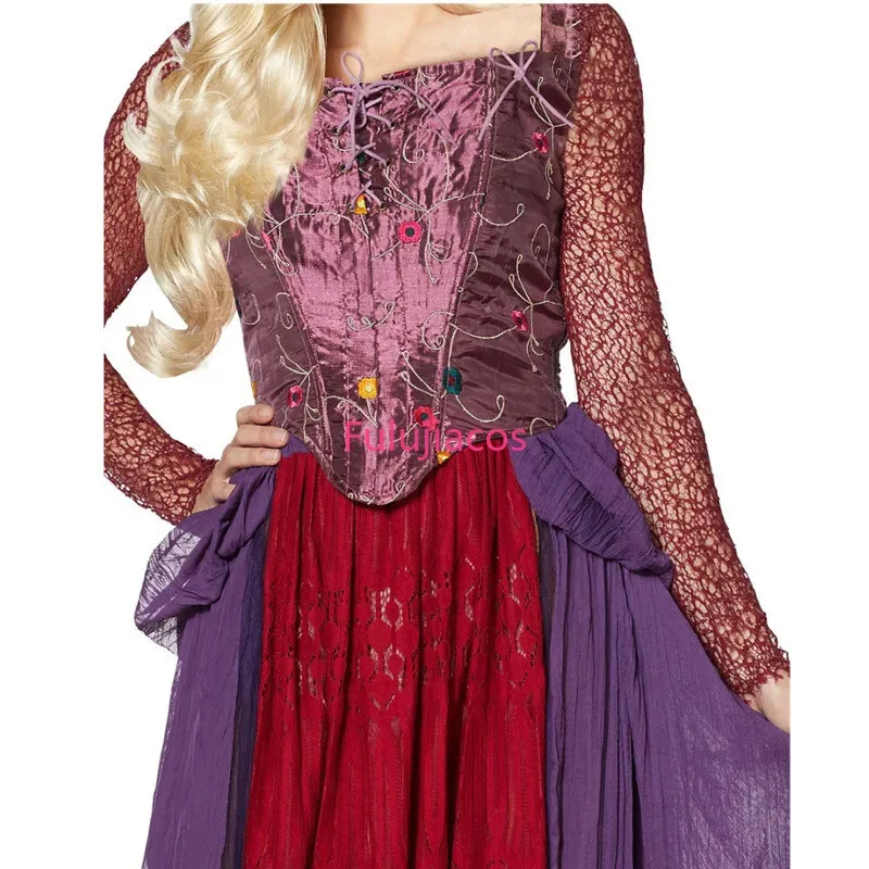 

CyFulujiacos Сара Сандерсон платье для косплея костюм платье ведьмы