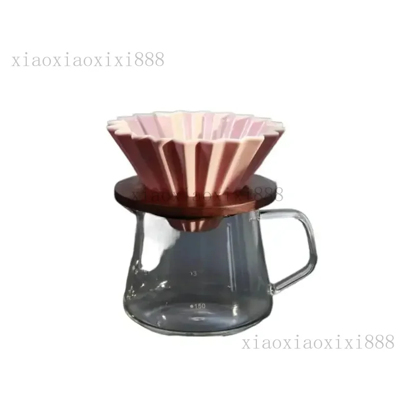 

For the new origami filter cup special walnut V60 universal SM size hand wash filter cup serrated wood support