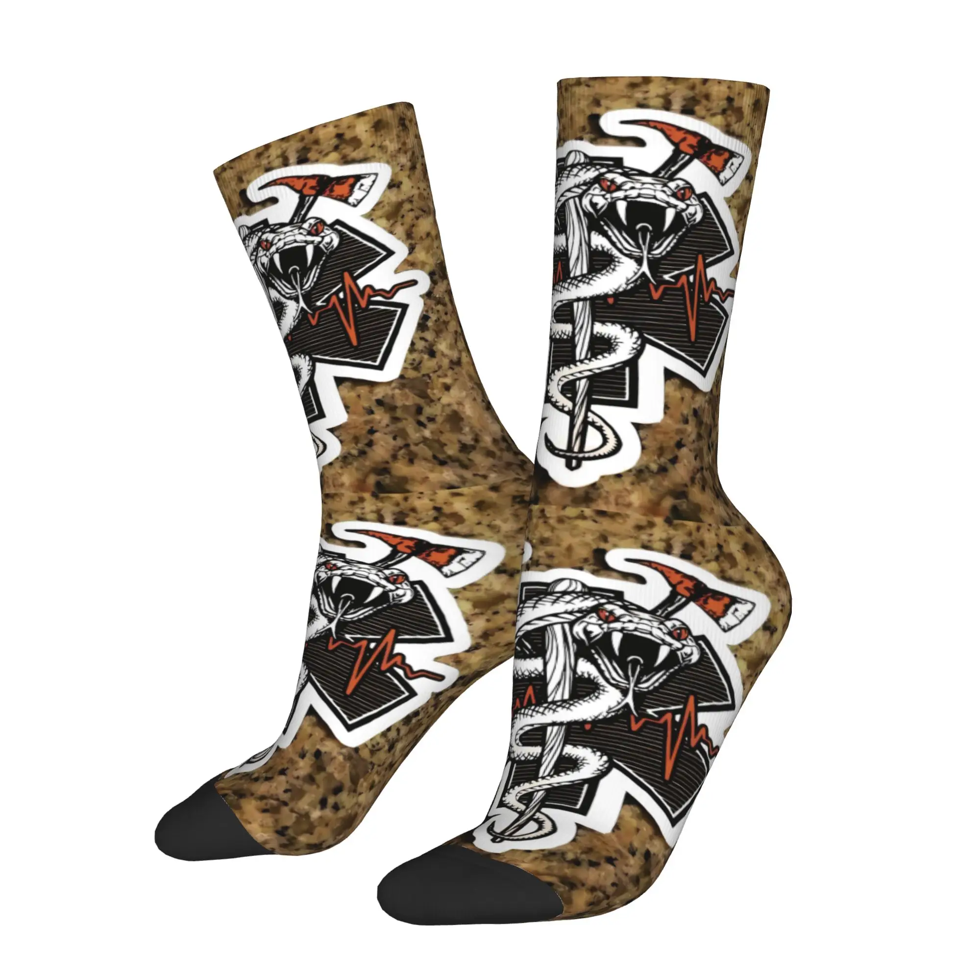

Life Star Snake Sock Printed Man Polyester Fashion Popular
