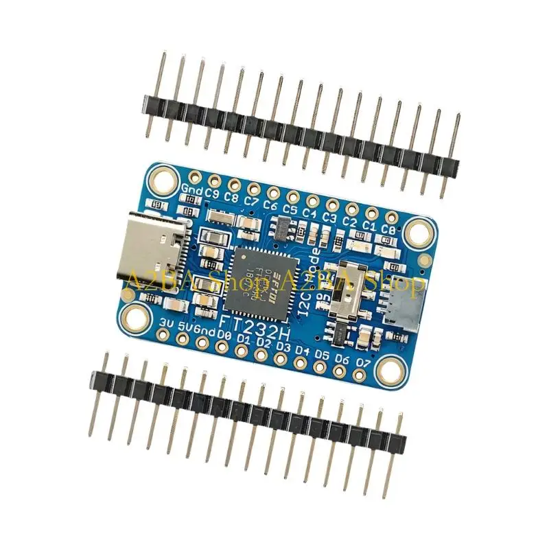 A2BA FT232H Плата GPIO и I2C с портом USB Type C, небольшим модулем расширения для прокладки кабелей на уровне платы и проектным