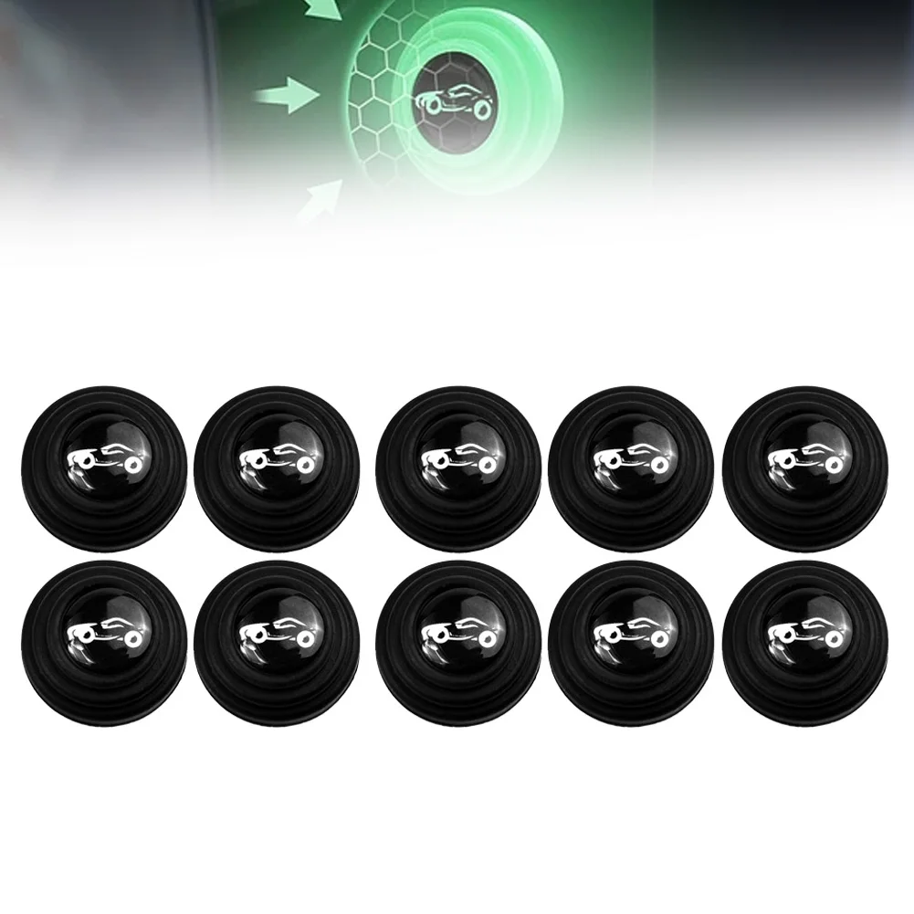 High Quality Gasket Anti-collision Pad Anti-collision Gasket Car Car Hood Car Trunk 10PCS Pad Sound Insulation Black