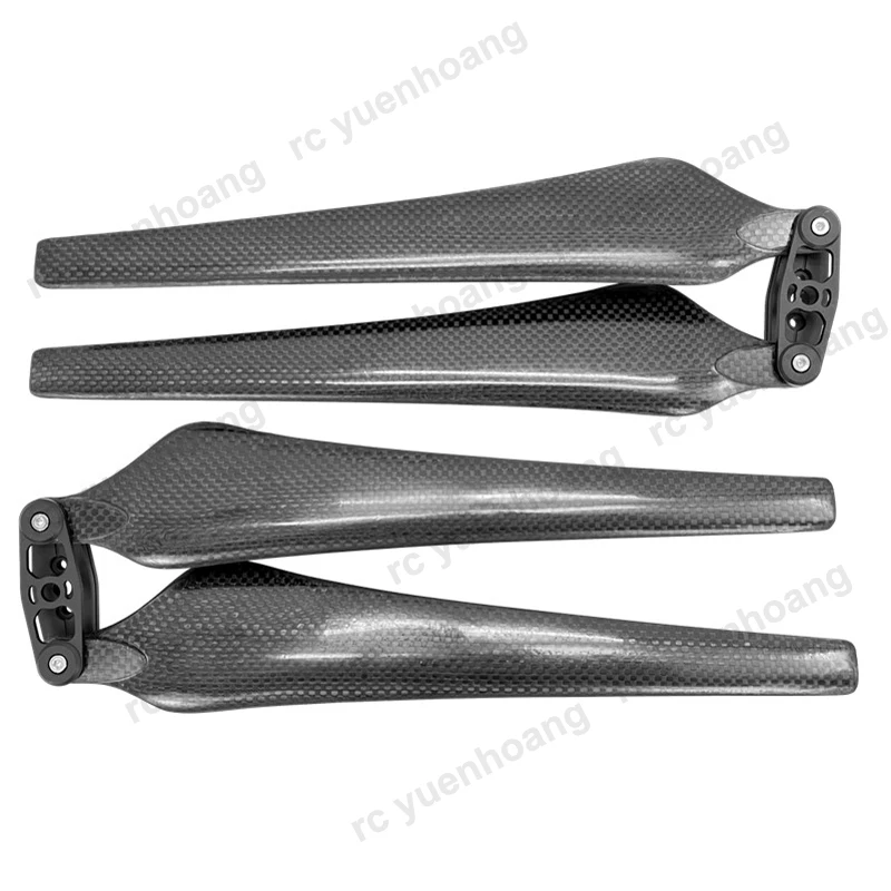 1Pair 2270 CW/CCW Folding Propellers with Clamp 22Inch Carbon Fiber Props 15mm Pitch 2-Blade Paddles for RC Drone Power Flying