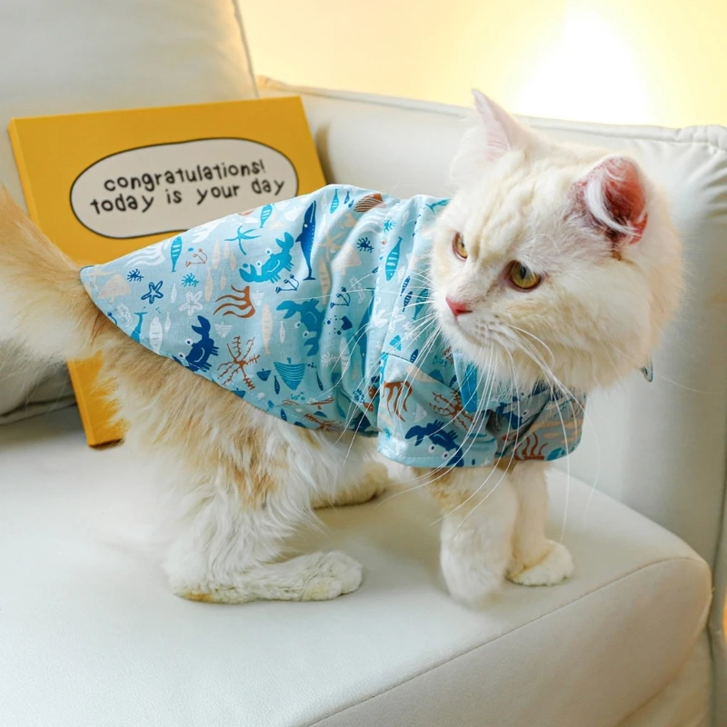 Camisa para perros, niño o niña, perros medianos para uso en interiores y exteriores, traje con estampado divertido