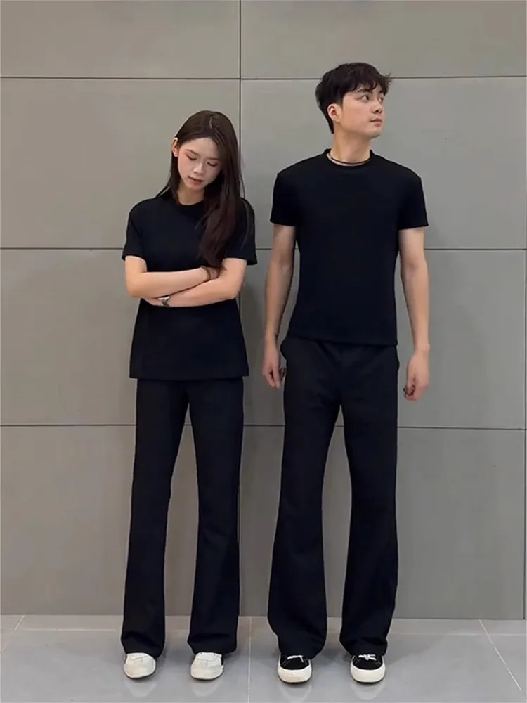 

Мужские летние тонкие прямые повседневные брюки Cleanfit из смесового хлопка и полиэстера, однотонные, стильные