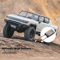 Fms New Fcx18 Hummer Ev1:18 Simulation Rc Remote Control Climbing Car Dual Speed Door Bridge Metal Suspension Fine Toy Car Gifts