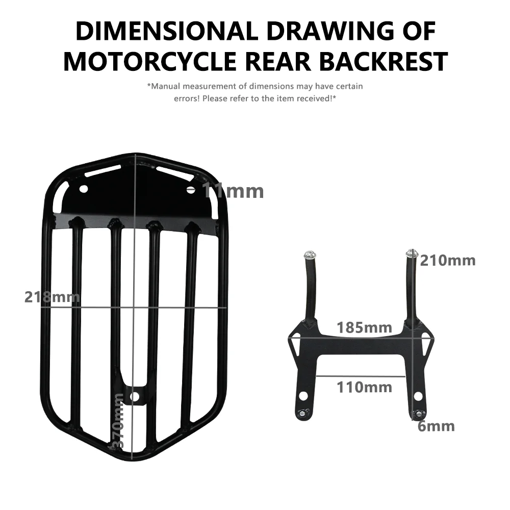 Motorcycle for Indian Chieftain Black Horse Leader Highway Master Sissy Bar Style Rear Luggage Rack Modified Tail Rack Brand New