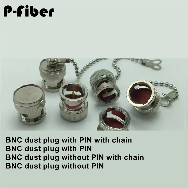 BNC dust plug 10pcs with chain with PIN joint protective cover BNC female dust cap without PIN without chain