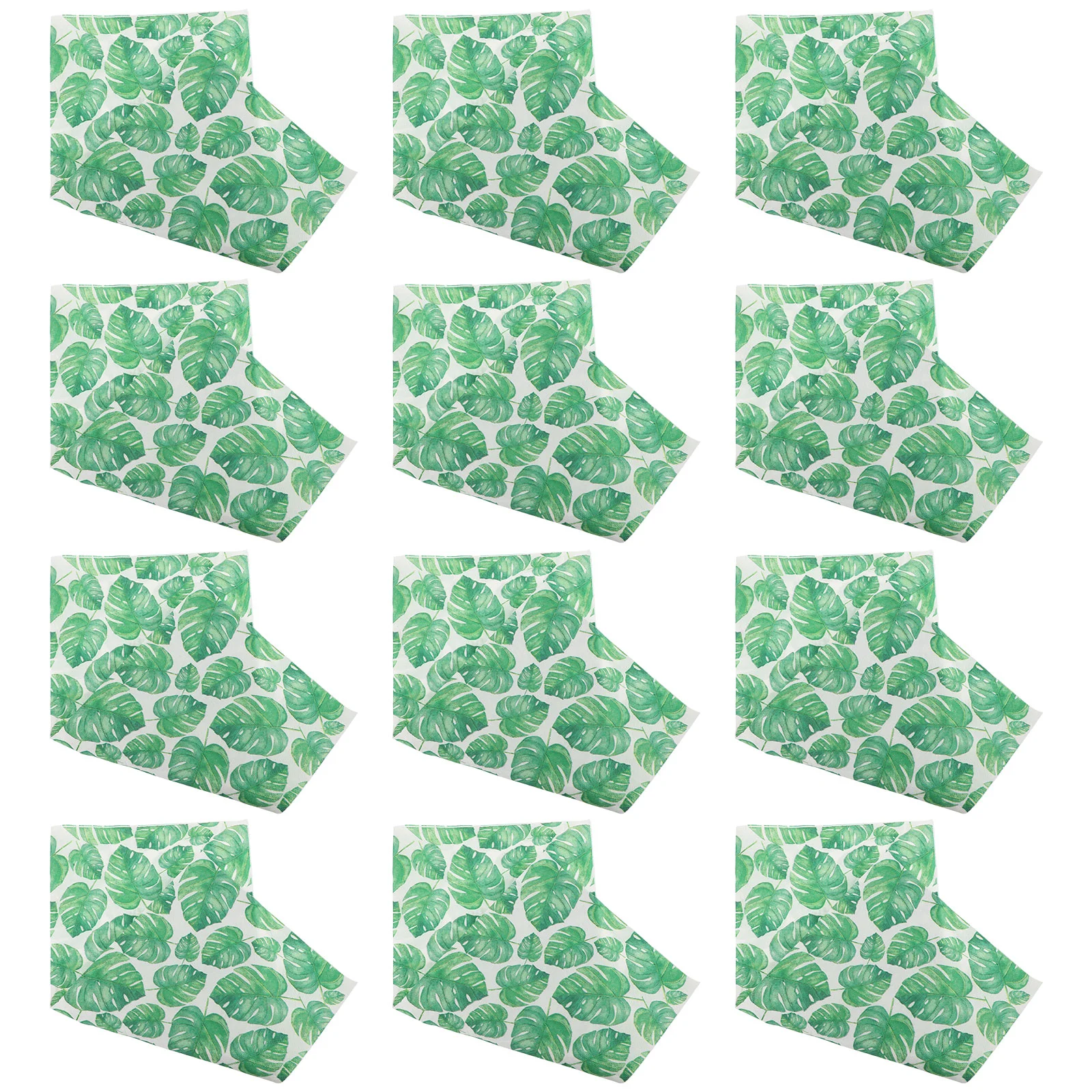 Lot de 5 sachets de serviettes en papier vert à motifs papillons, accessoires de fête