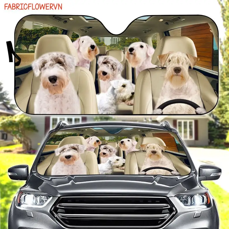 

Sealyham Terrier Dog Car Sunshade, Dog Car Decoration, Dog Windshield, Dog Lovers Gift, Dog Car Sunshade, Gift For Mom, Gift For