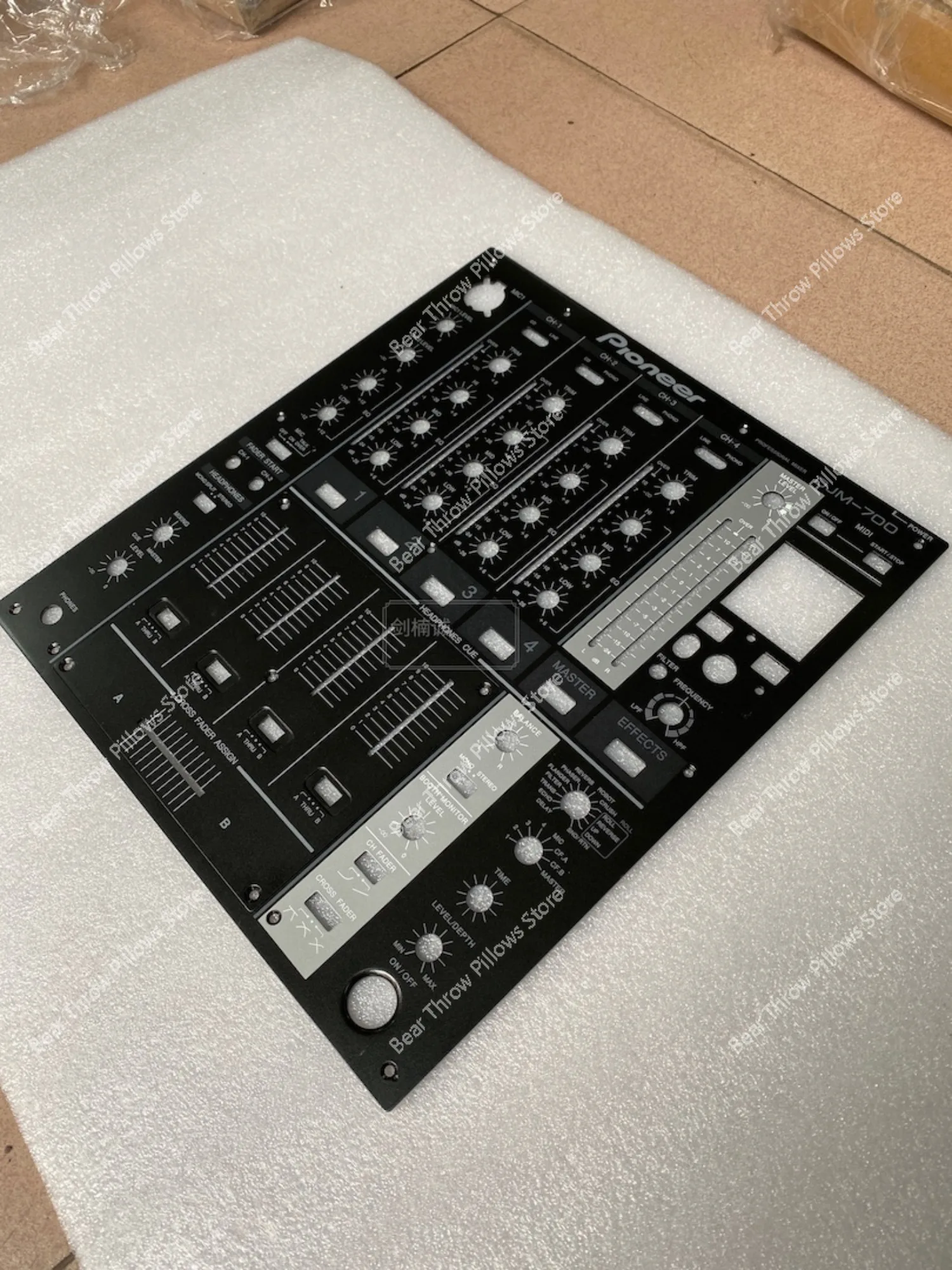 Pionero djm - 700 panel mesa mixta conjunto completo  empuje  placa  hierro DJ   media