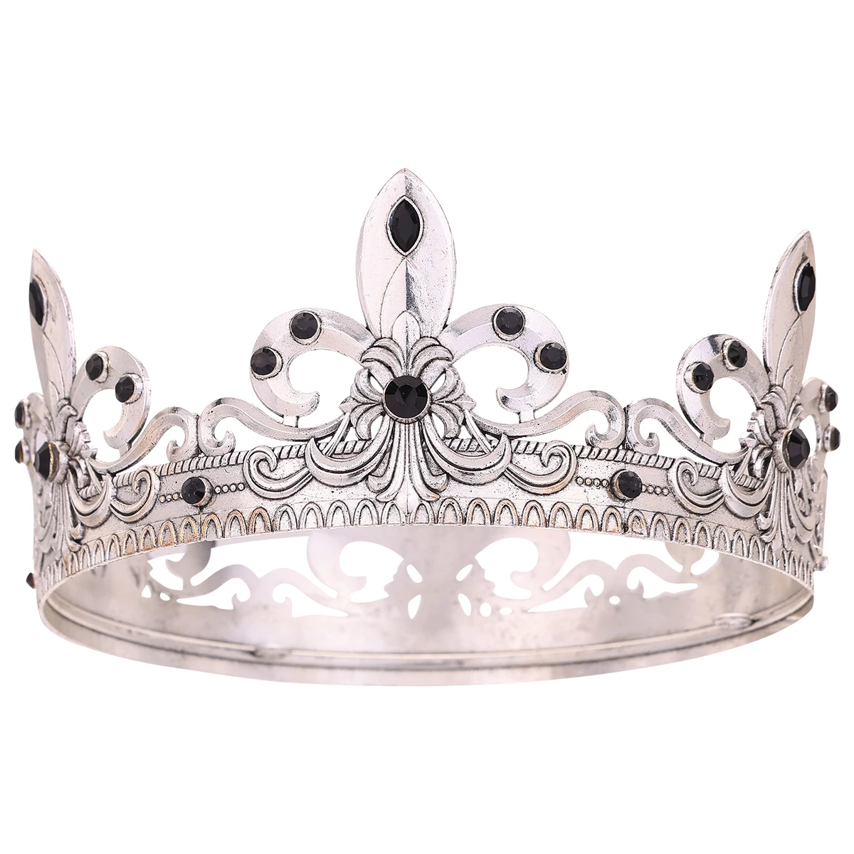 Baroque Vintage Crystal Rhinestone Tiaras And Crowns For Women Bride Queen King Diadems Wedding Hair Accessories Party Pageant image 4