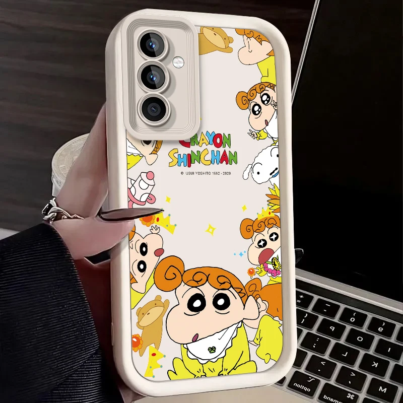 C-Crayon S-ShinChan Case for Samsung Galaxy S24 S23 S22 S21 Ultra Plus S20 FE A54 A53 A52 A52S A51 A50 A50S A34 A33 A32 Cover