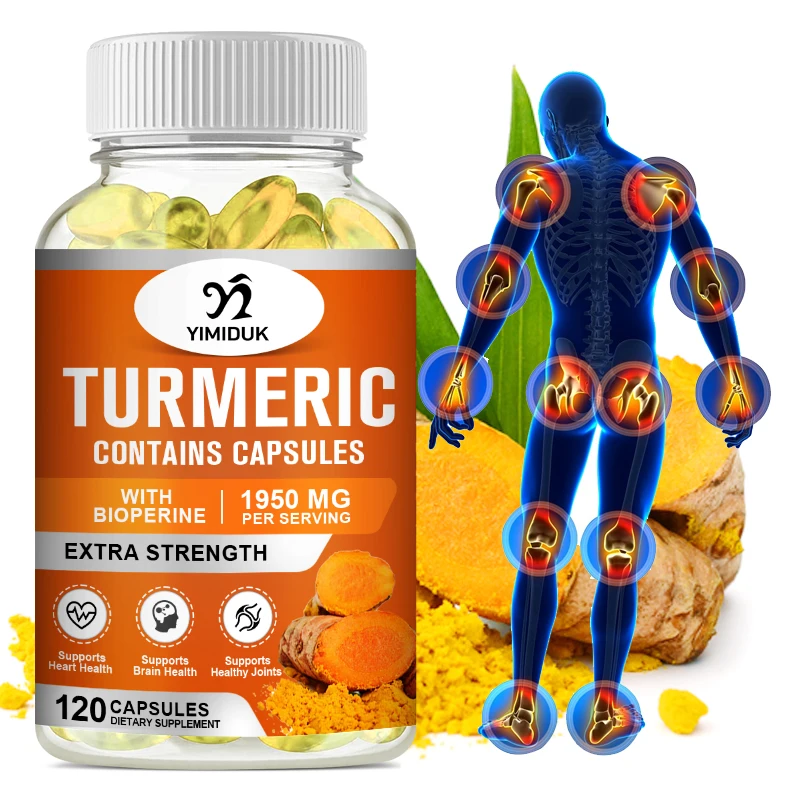 

Turmeric Curcumin Highest Potency Curcuminoids, + Ginger - Best Vegan Joint Support, Rich in Anti Oxidant, Immune Booster