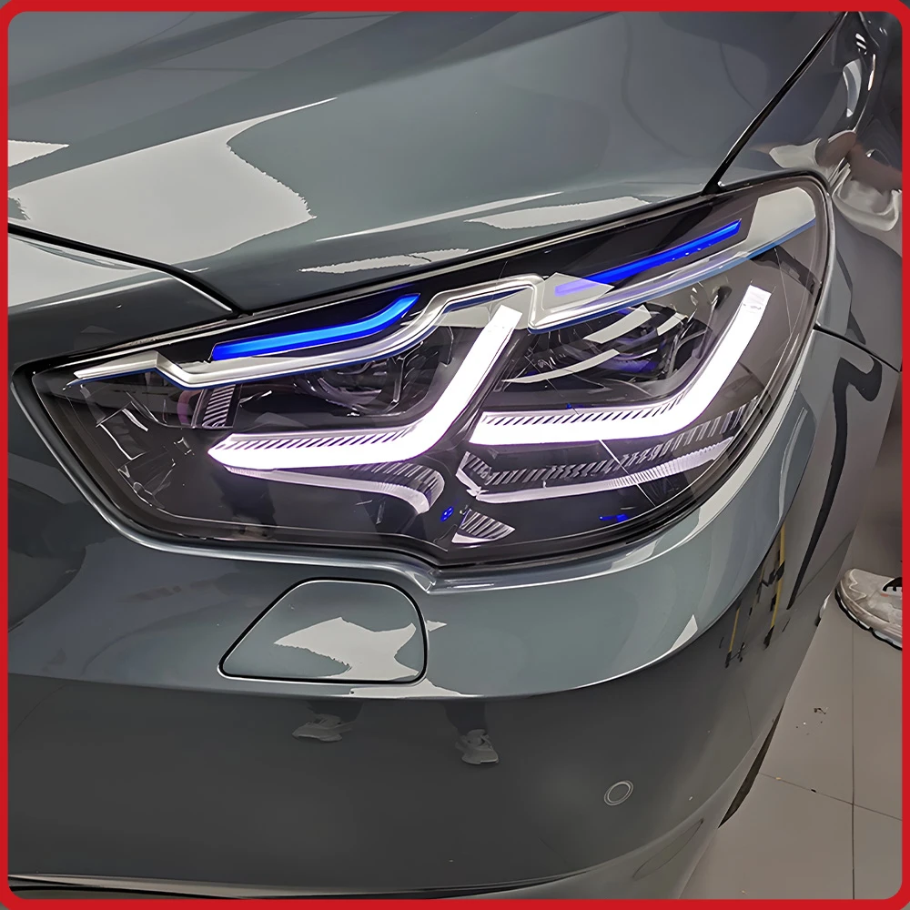 

Для BMW 5 серии F07 GT 2010-2017: Обновленные фары в сборе со светодиодными линзами и динамическими указателями поворота, высокое качество, Plug and Play