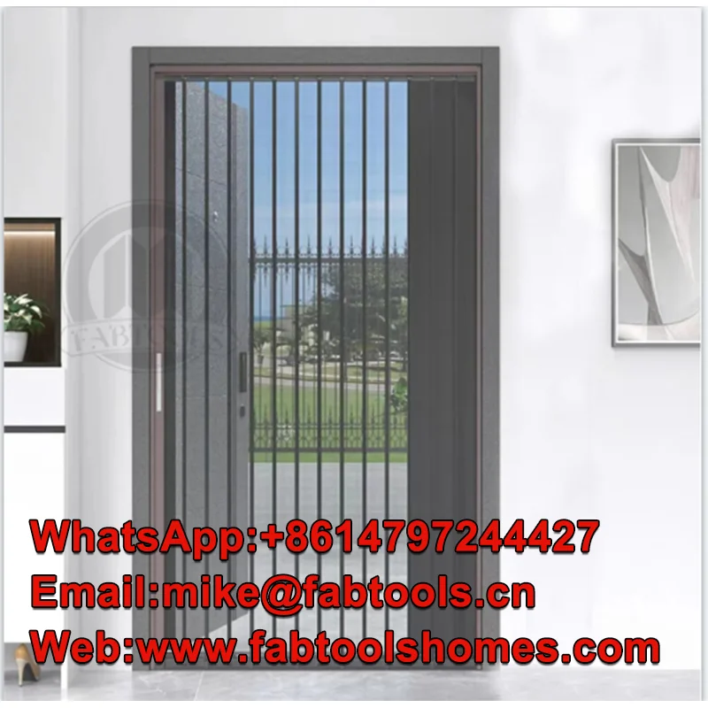 Quality factory durable custom accordion door thermal break aluminum bi-folding sliding casement screen window door